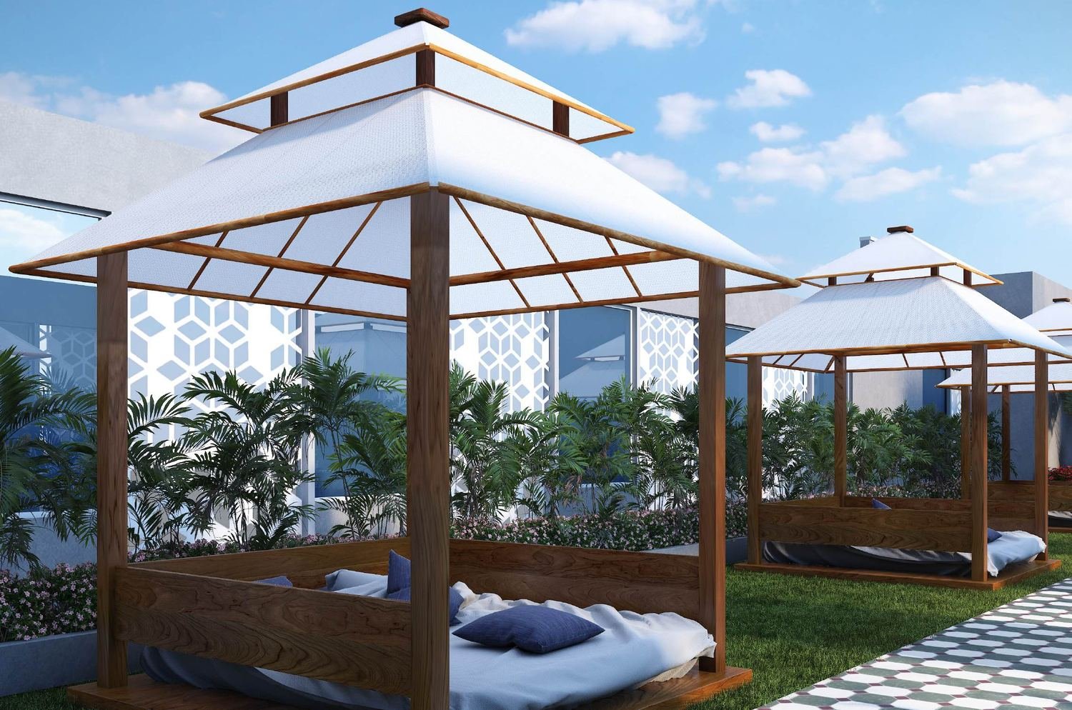 Artist's impression of the garden pavilion