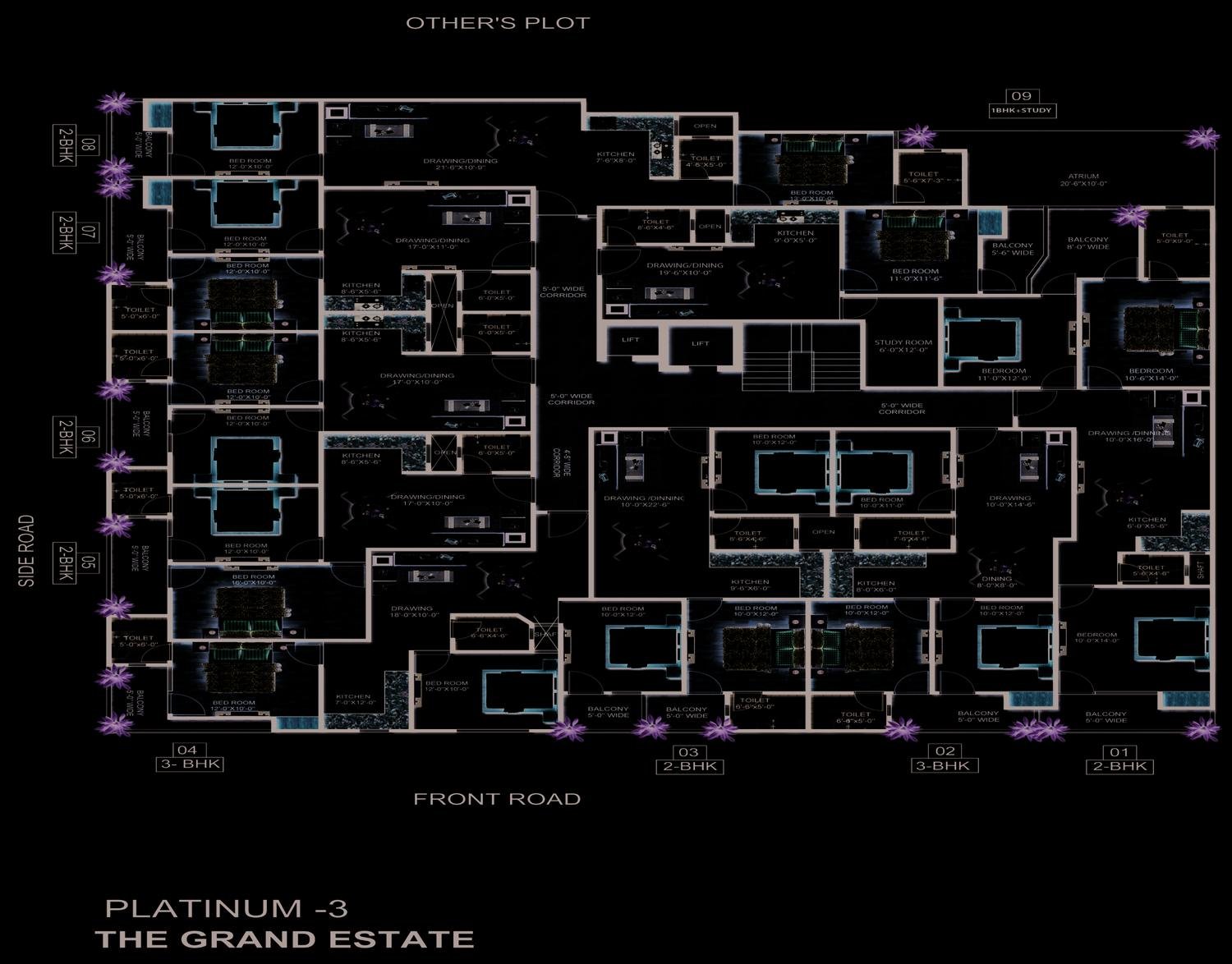 Floor plan: Platinum-3 floor plan