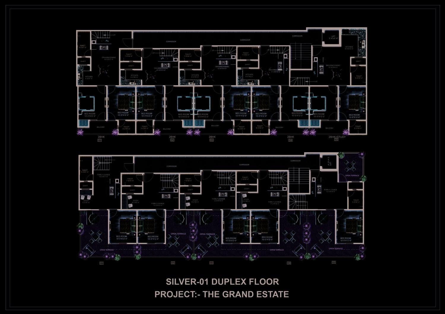 Floor plan: Silver-01 duplex floors