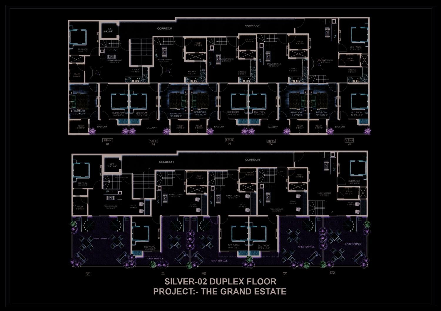 Floor plan: Silver-02 duplex floors