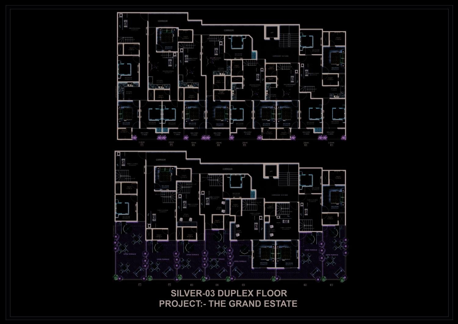 Floor plan: Silver-03 duplex floors
