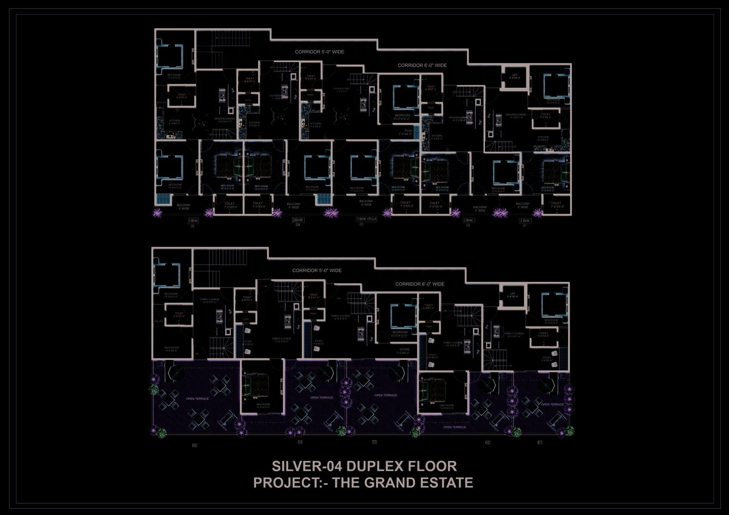 Floor plan: Silver-04 duplex floors