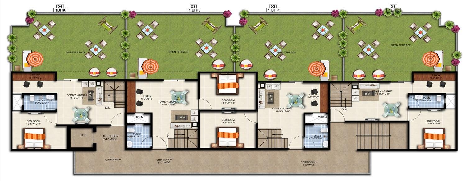 Floor plan: Silver-06 duplex, upper floor
