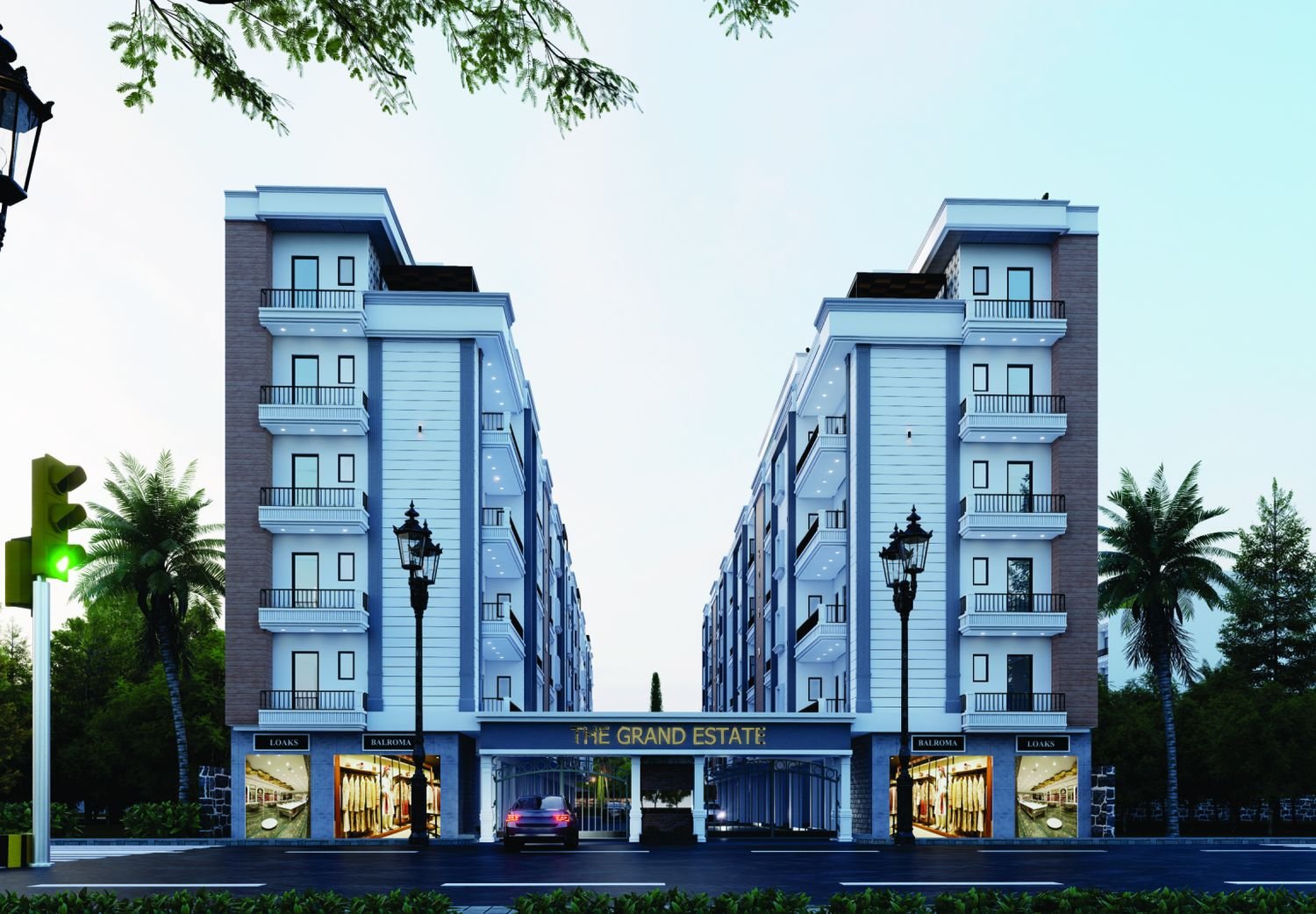 Artist's impression of the entrance to The Grand Estate